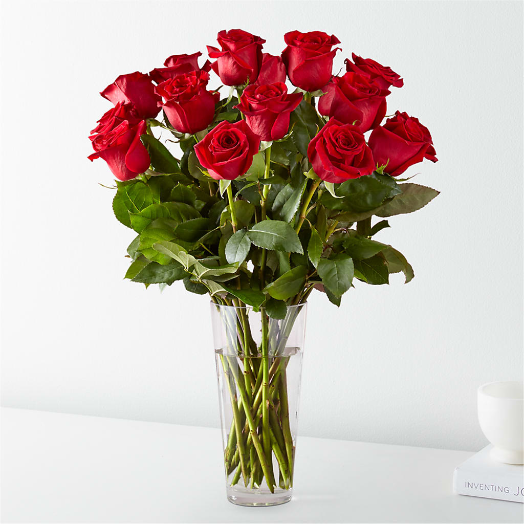 Long Stem Red Rose Bouquet – Pettles Flowers, Salina KS
