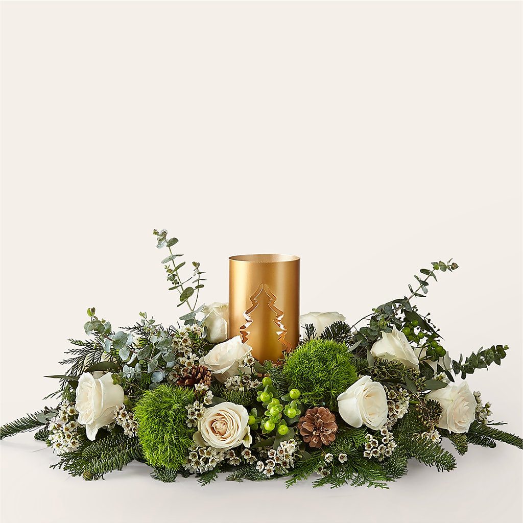 Chestnuts Roasting Centerpiece – Pettles Flowers, Salina KS