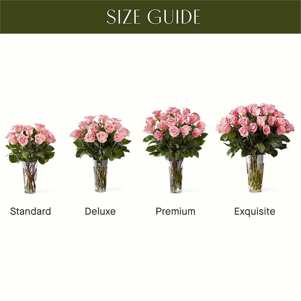 Long Stem Pink Rose Bouquet – Pettles Flowers, Salina KS