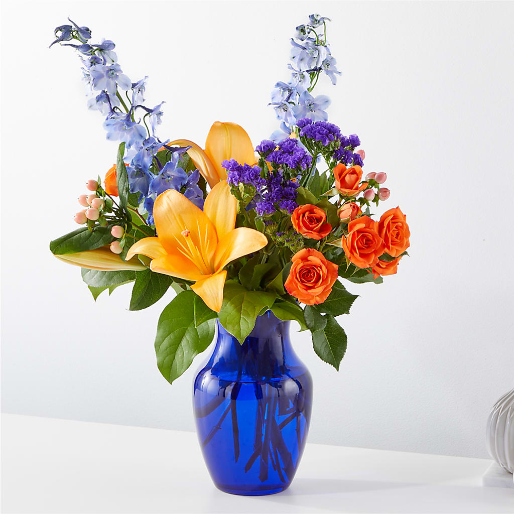 Radiant Citrus Bouquet – Pettles Flowers, Salina KS
