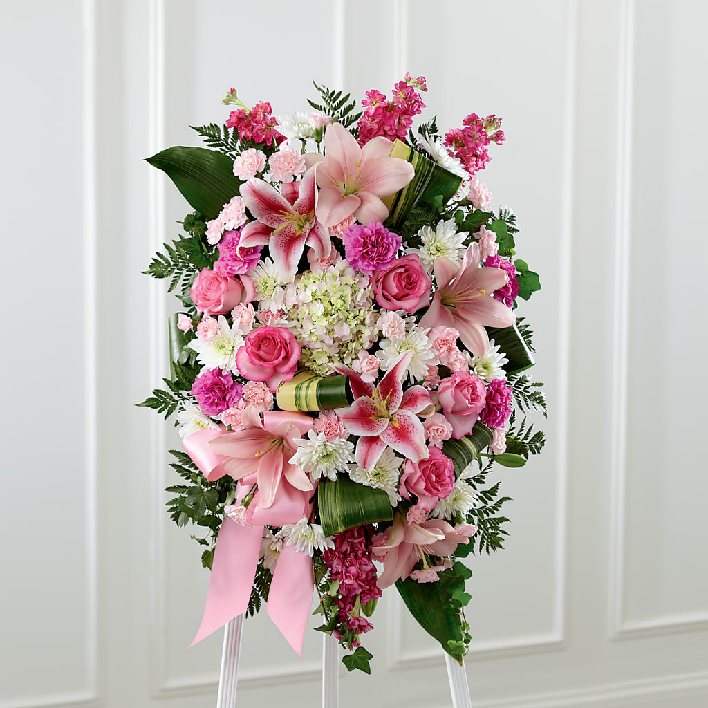 Comforting Standing Spray – Pettles Flowers, Salina KS