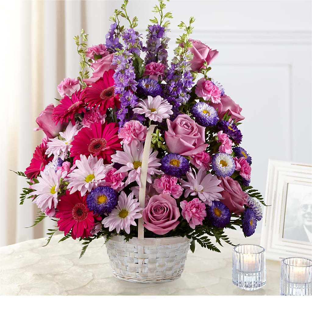 Pastel Peace Basket – Pettles Flowers, Salina KS
