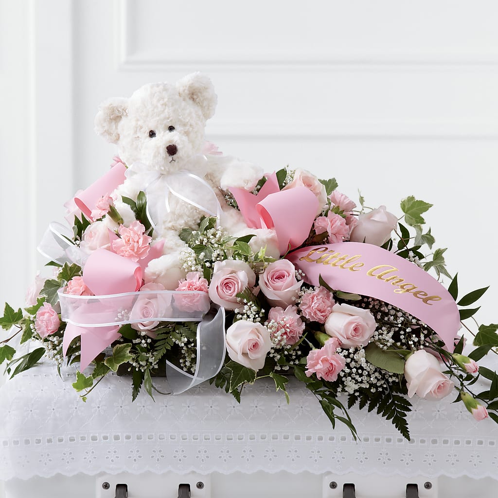 Touch of Sympathy Casket Spray – Pettles Flowers, Salina KS