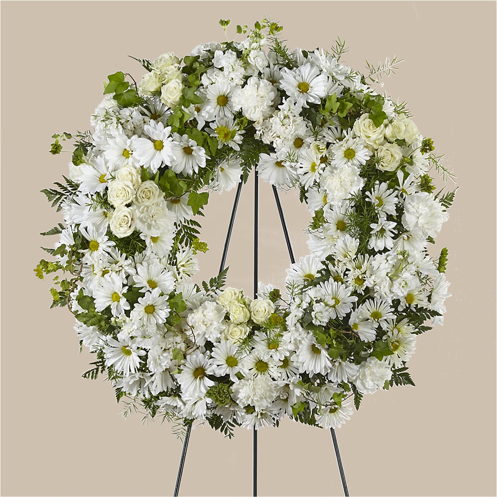 Faithful Wishes Wreath – Pettles Flowers, Salina KS