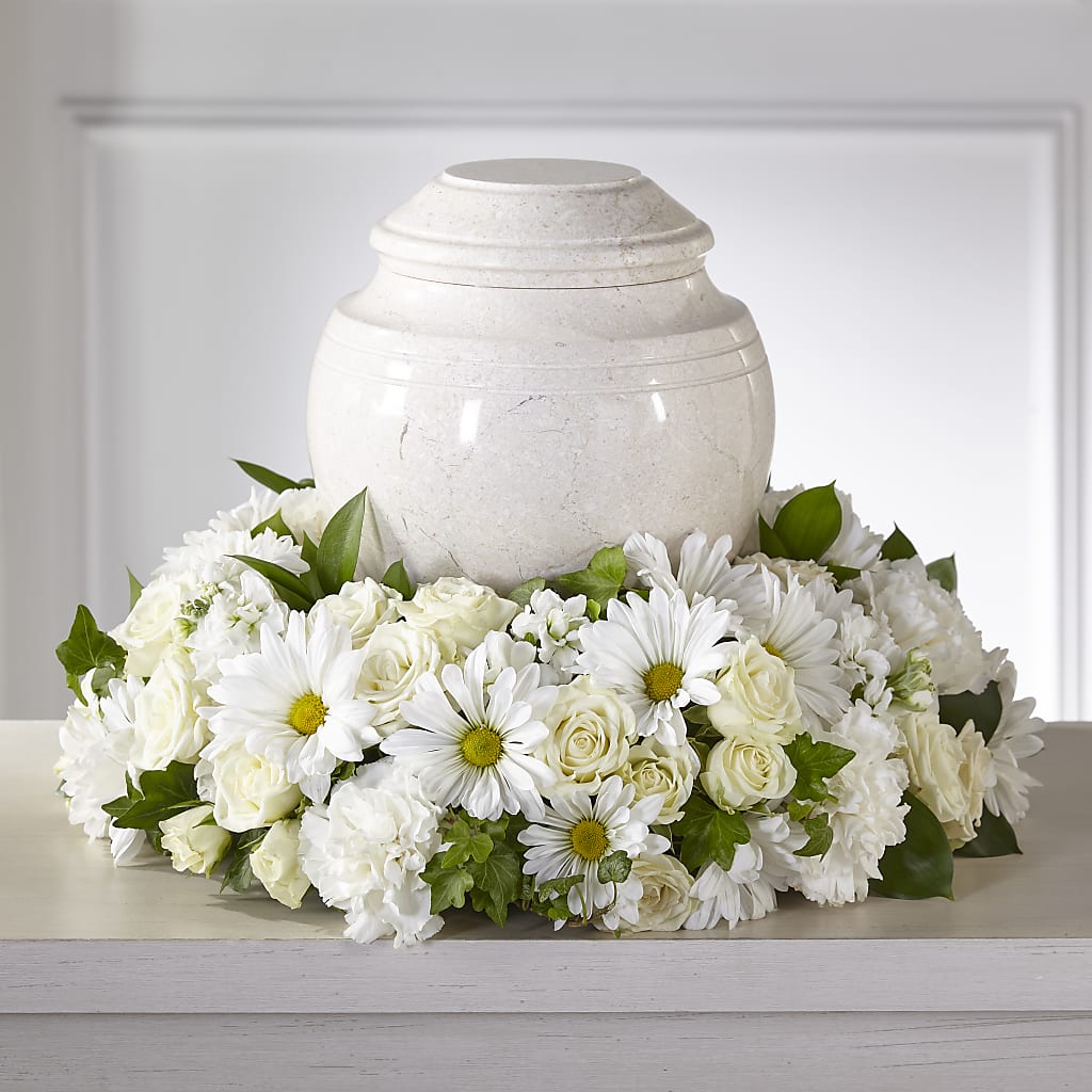 Ivory Gardens Cremation Adornment – Pettles Flowers, Salina KS