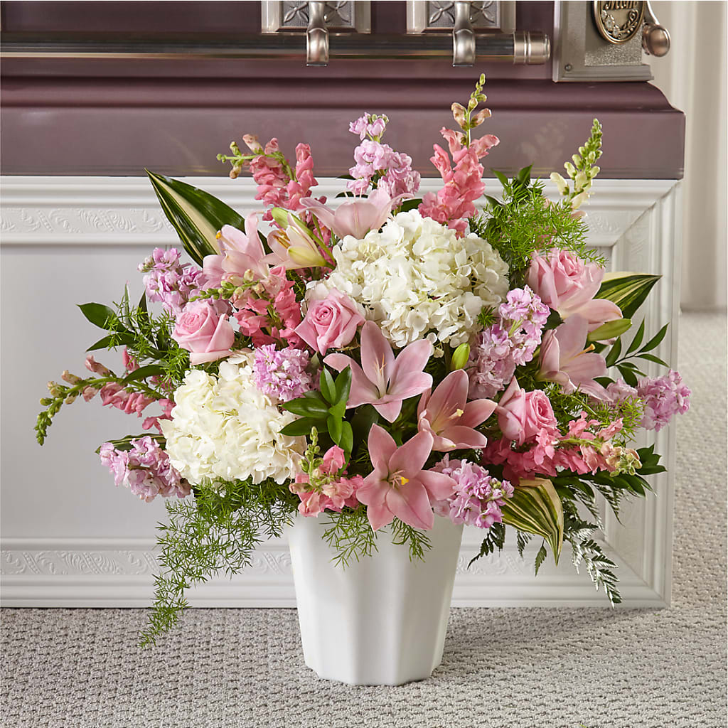 Simply Serene Floor Basket – Pettles Flowers, Salina KS