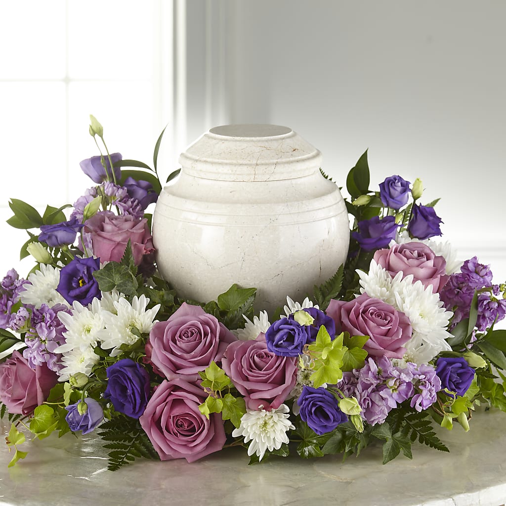 Blooming Sympathy Cremation Adornment – Pettles Flowers, Salina KS