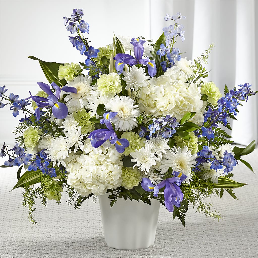 Soft Serenity Floor Basket – Pettles Flowers, Salina KS