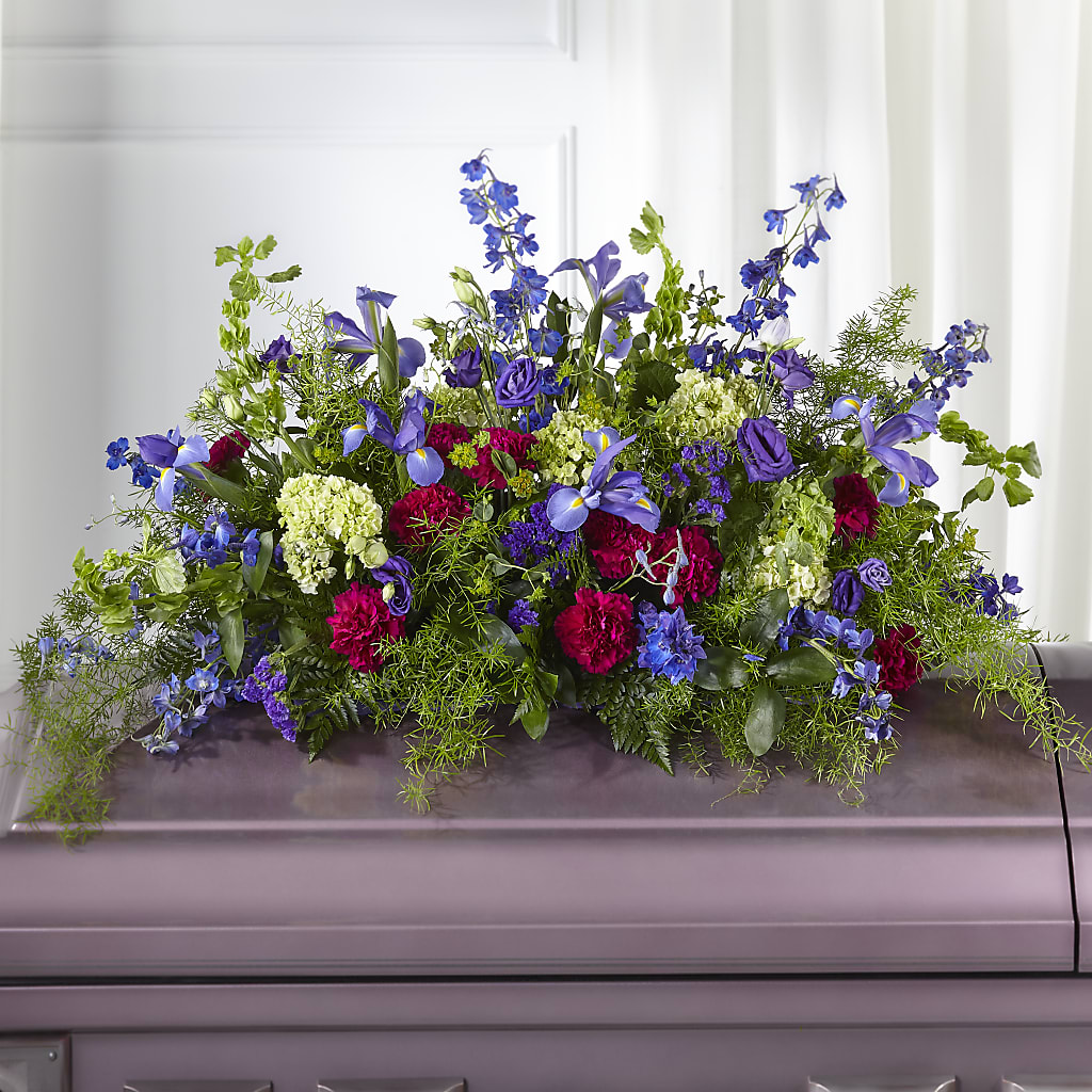 Always Treasured Casket Spray – Pettles Flowers, Salina KS