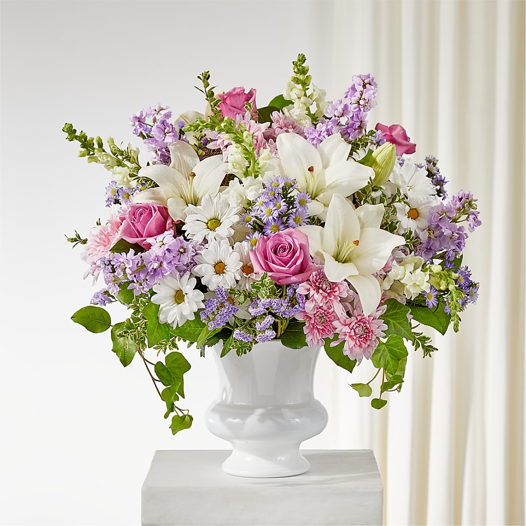 Remarkable Life Urn Arrangement – Pettles Flowers, Salina KS