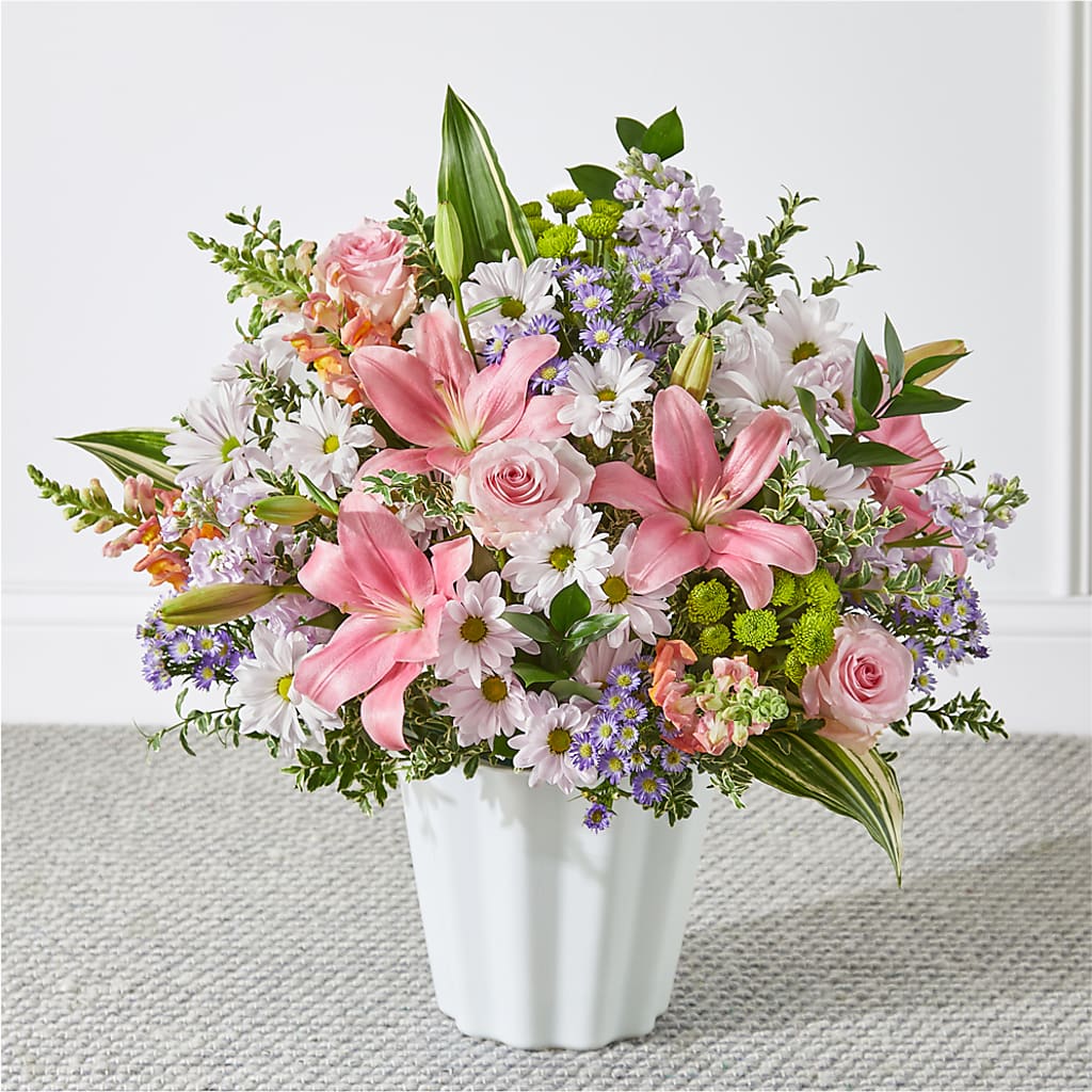 Abundant Compassion Floor Basket – Pettles Flowers, Salina KS