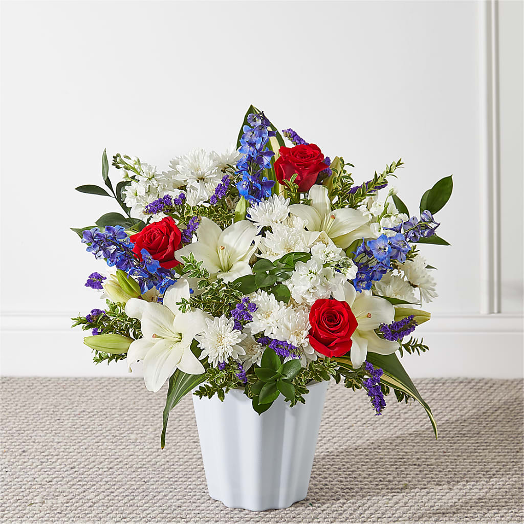 Consoled Floor Basket – Pettles Flowers, Salina KS
