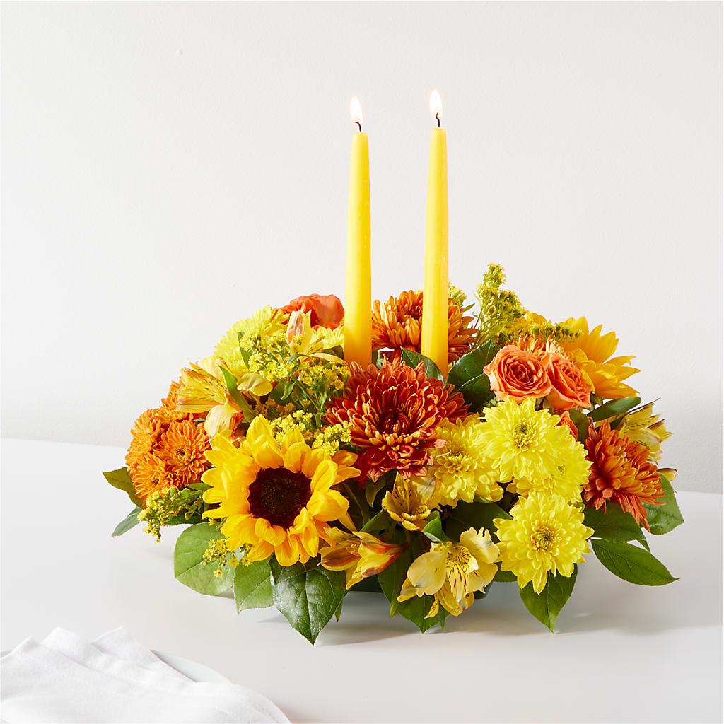 Autumn Harmony Centerpiece – Pettles Flowers, Salina KS