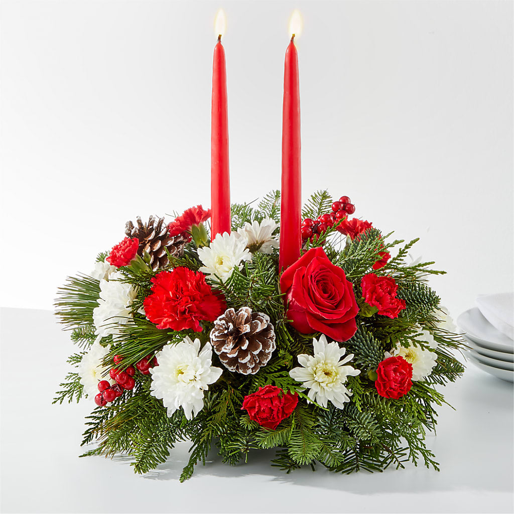 Holiday Soiree Centerpiece – Pettles Flowers, Salina KS