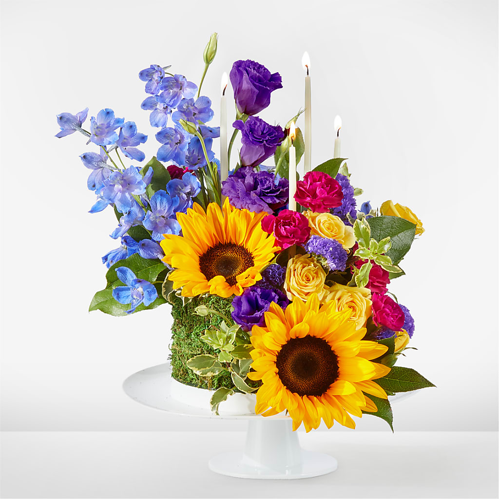 Star of the Day Floral Cake – Pettles Flowers, Salina KS