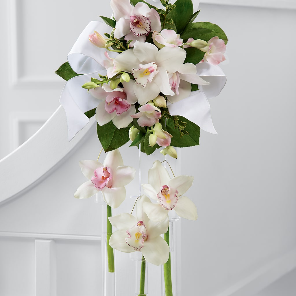 Perfect Entrance Pew Arrangement – Pettles Flowers, Salina KS
