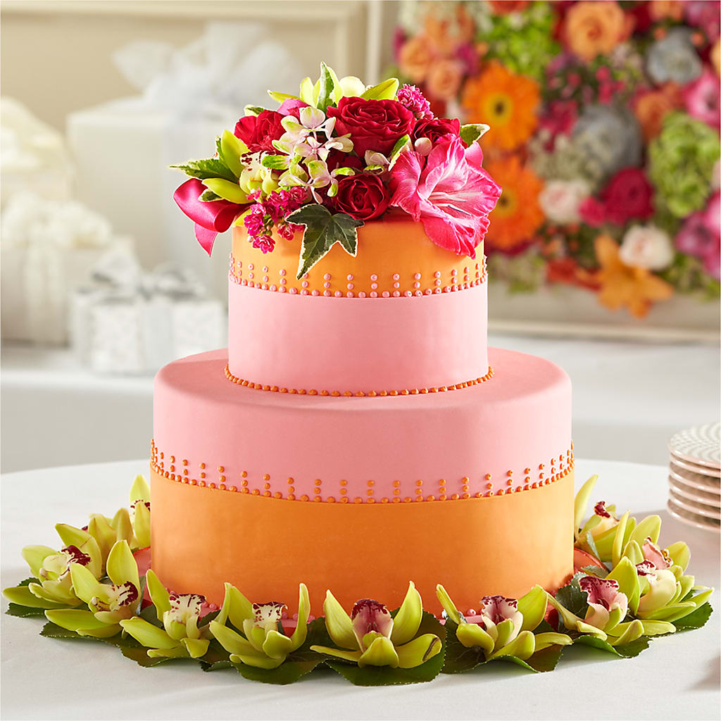 Sweet Citrus Cake Decor – Pettles Flowers, Salina KS