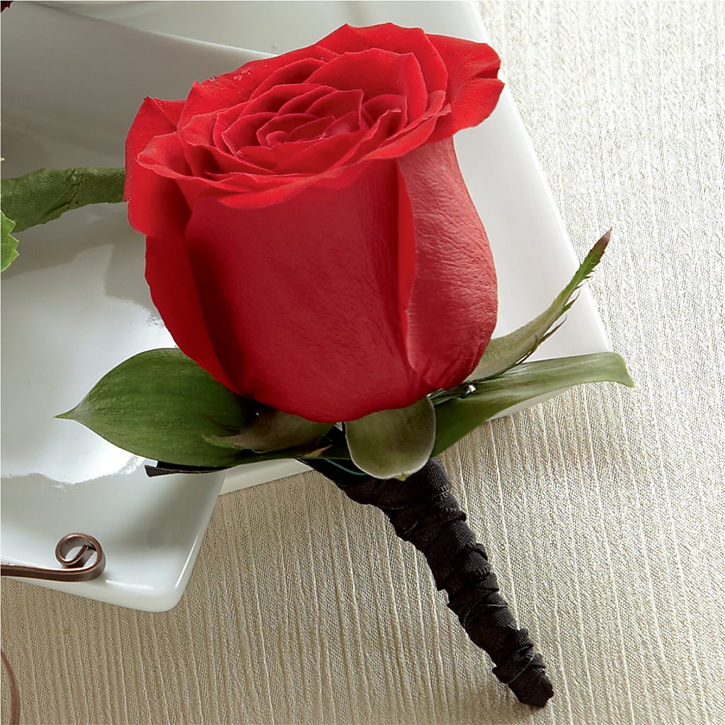 Red Rose Boutonniere – Pettles Flowers, Salina KS