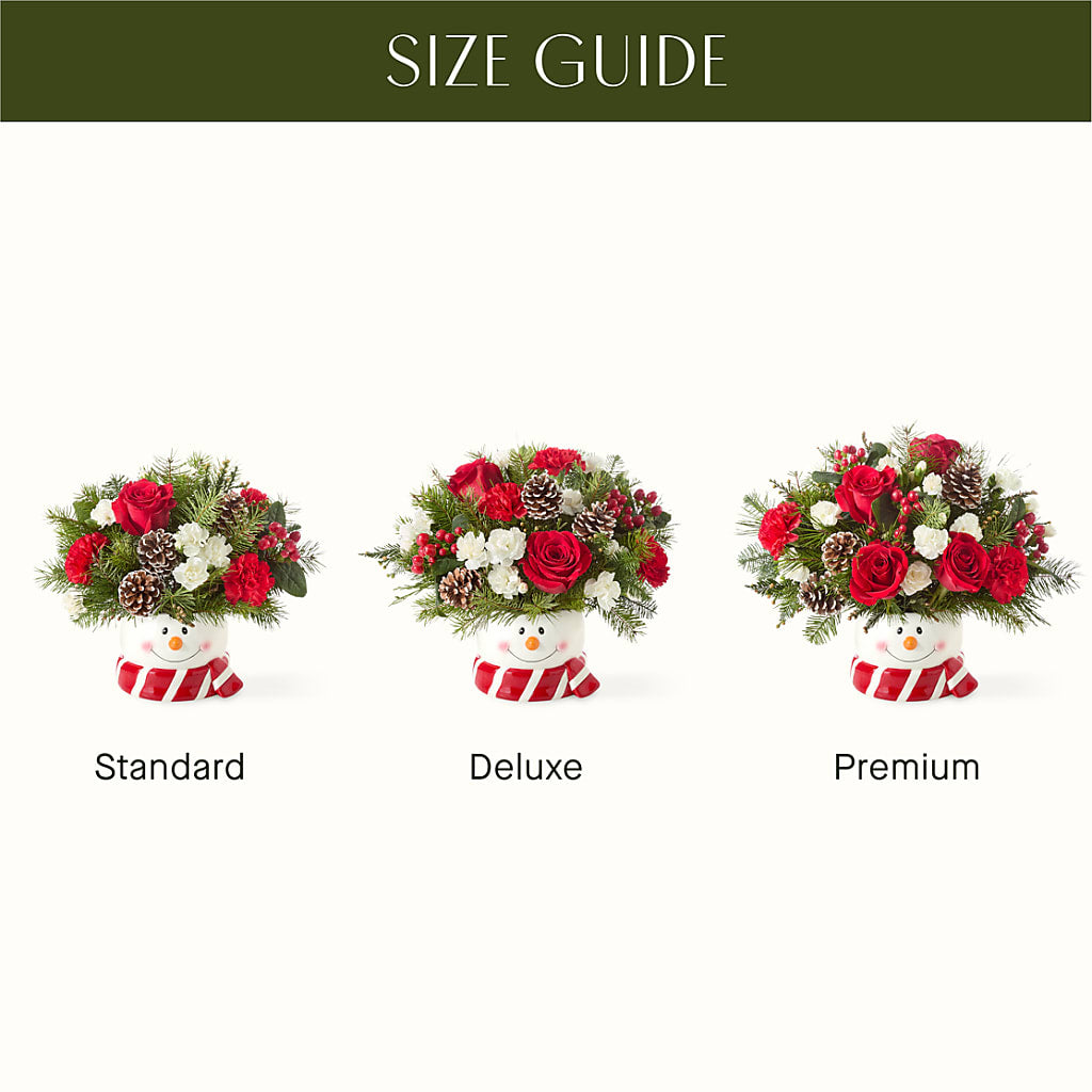 Jolly Snowman Bouquet –  Pettles Flowers, Salina KS