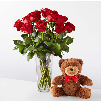 Ramos de Rosas Rojas de Tallo Largo Románticos
