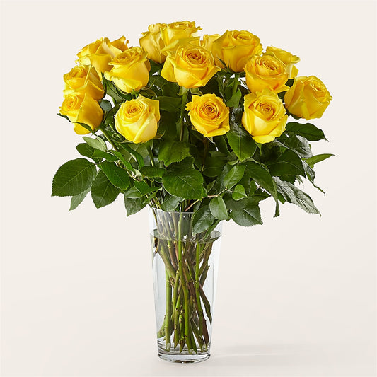 Long Stem Yellow Rose Bouquet –  Pettles Flowers, Salina KS