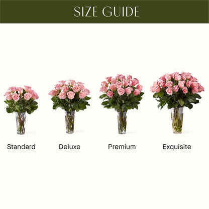Long Stem Pink Rose Bouquet –  Pettles Flowers, Salina KS