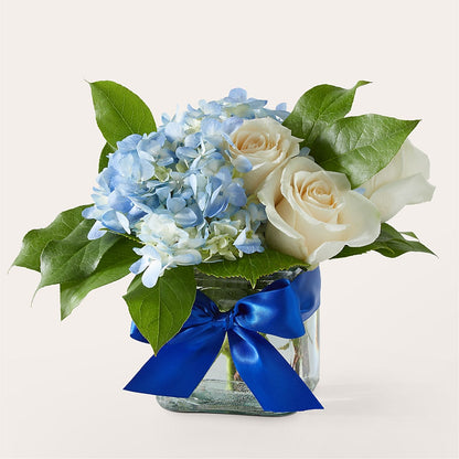 Sky Blue Delight Bouquet –  Pettles Flowers, Salina KS
