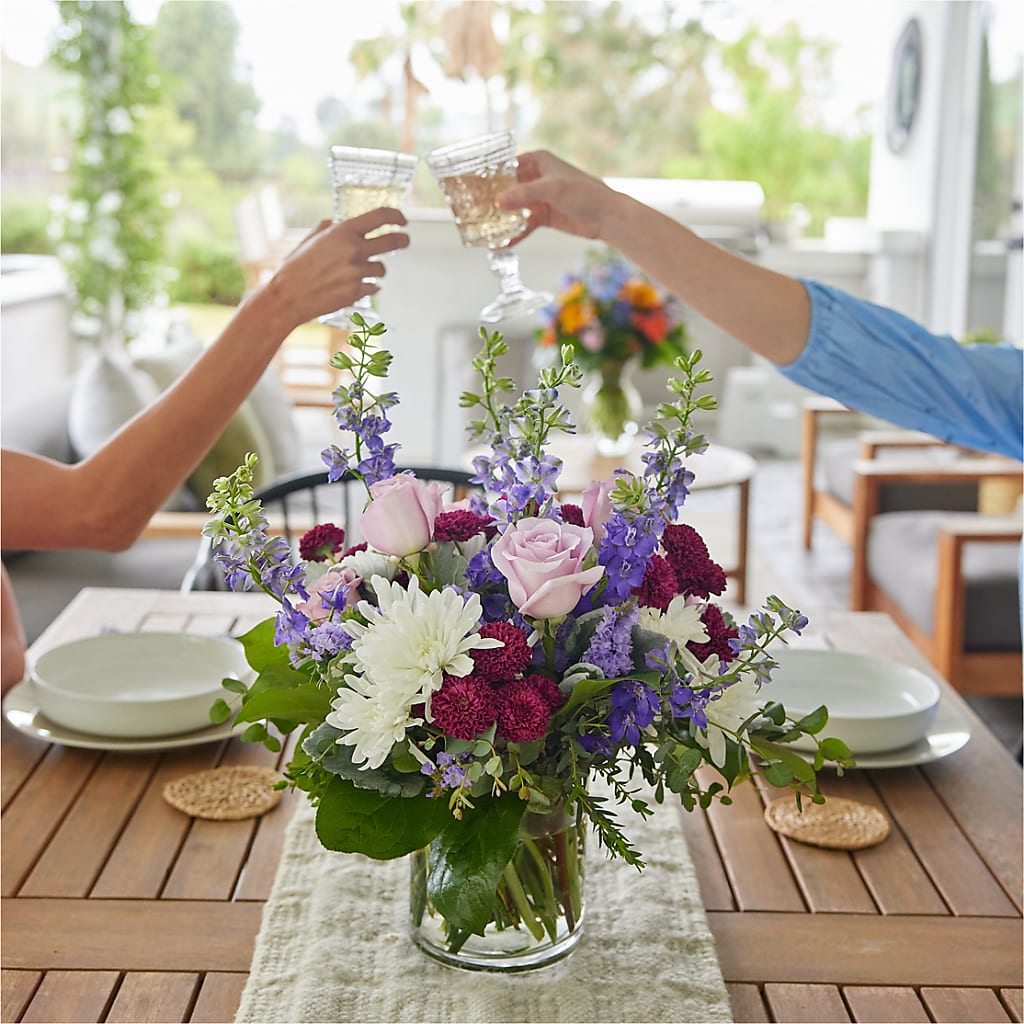 Violet Frost Bouquet –  Pettles Flowers, Salina KS