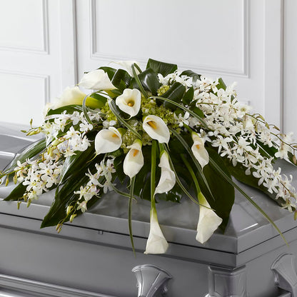 Angel Wings Casket Spray –  Pettles Flowers, Salina KS