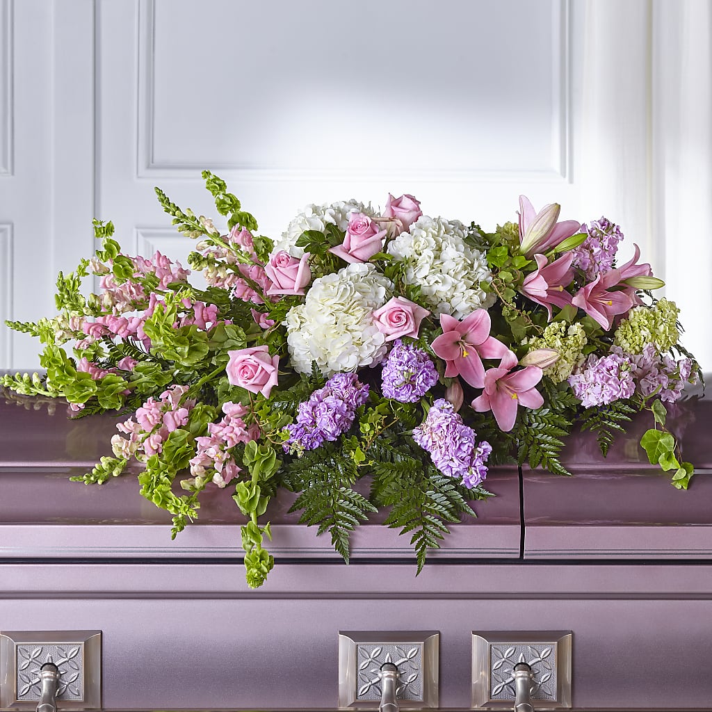 Life's Gratitude Casket Spray –  Pettles Flowers, Salina KS