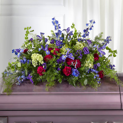 Always Treasured Casket Spray –  Pettles Flowers, Salina KS