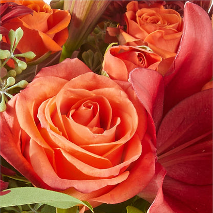 Crimson Leaves Bouquet –  Pettles Flowers, Salina KS
