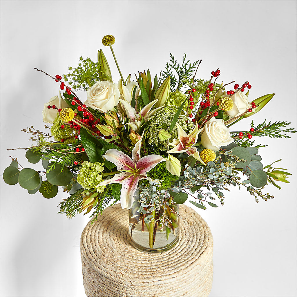 Berry & Bright Bouquet –  Pettles Flowers, Salina KS