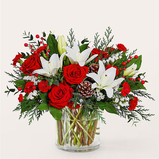 Best in Snow Bouquet –  Pettles Flowers, Salina KS