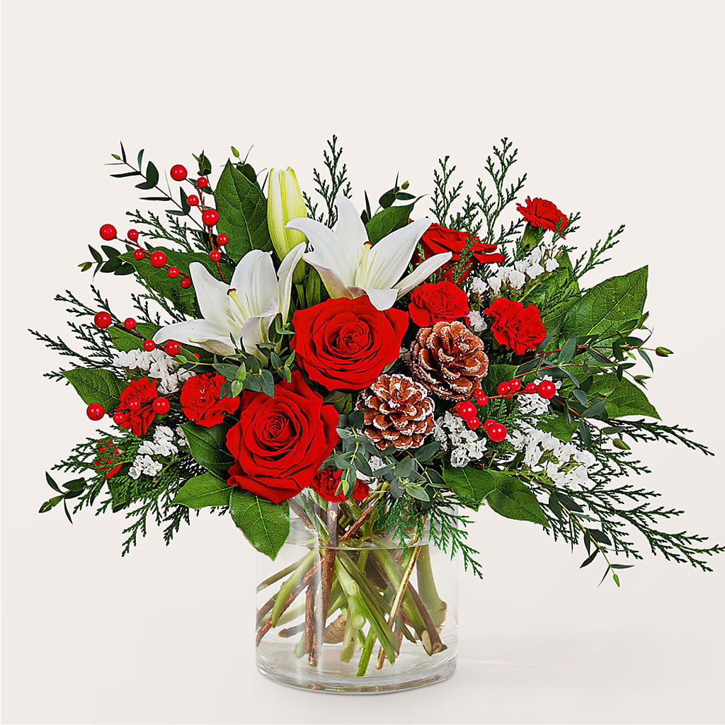 Best in Snow Bouquet –  Pettles Flowers, Salina KS
