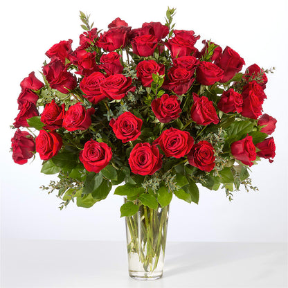 Forever Yours Fifty Stem Red Rose Bouquet –  Pettles Flowers, Salina KS